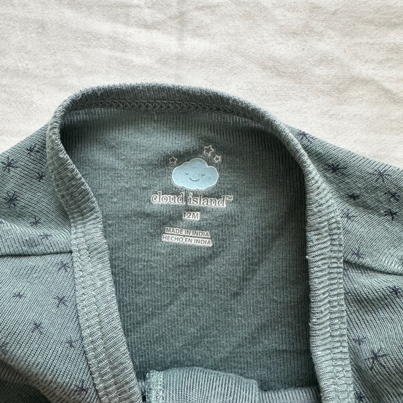 Cloud Island Very soft modal blend rompers long sleeve two ways zipper set of 4 - Picture 2 of 6